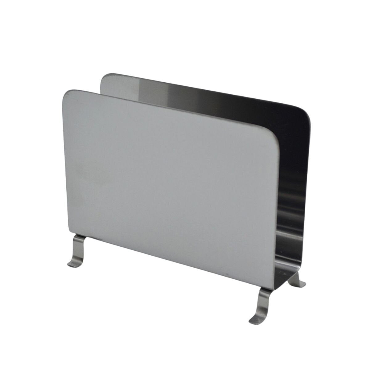 Servilletero con Patas de 13 x 10 cm de Acero Inoxidable