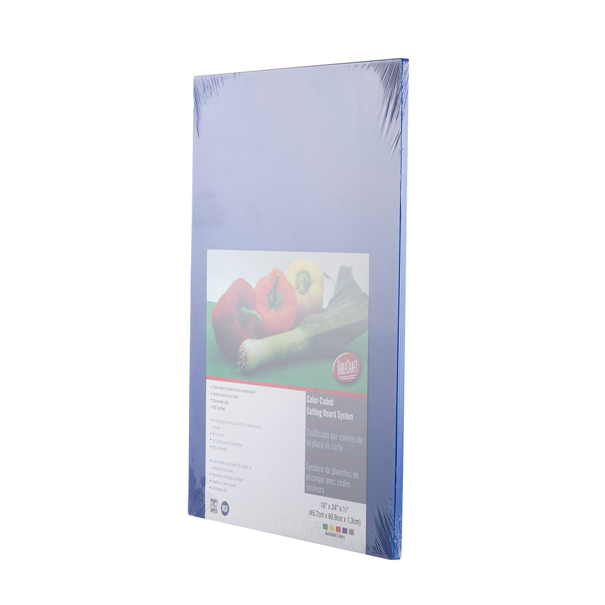 Tabla para Picar de Plástico Azul de 46 x 61 cm NFS