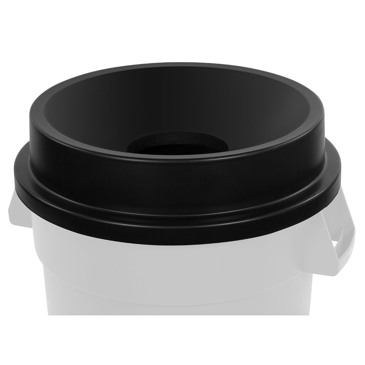 Tapa de Basurero Tipo Embudo Color Negro de 32 Galones