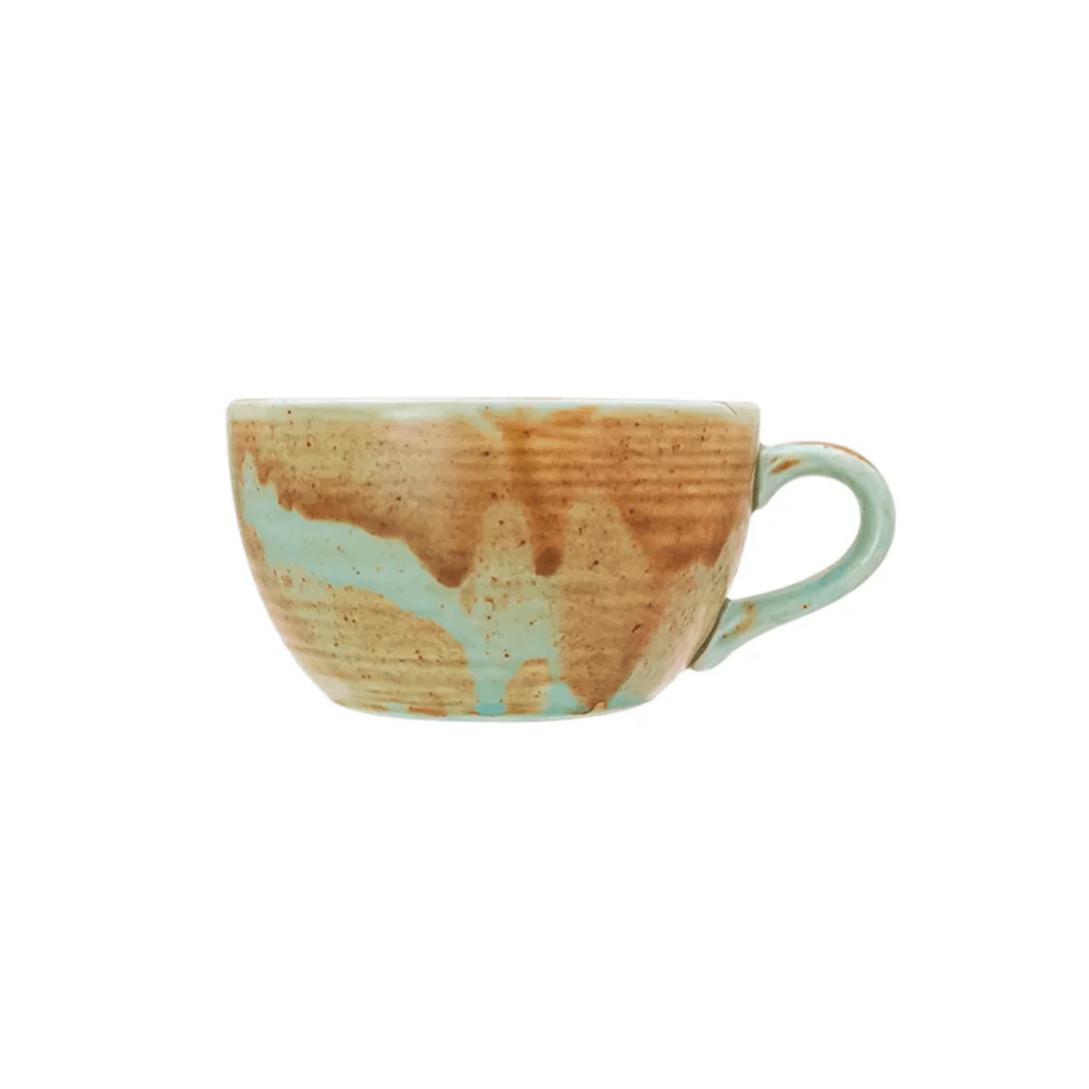 Taza de 250 ml Coral de Porcelana Contiene 6 Piezas
