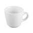 Taza para Café Alta 198 ml Rolled Edge de Porcelana Blanca