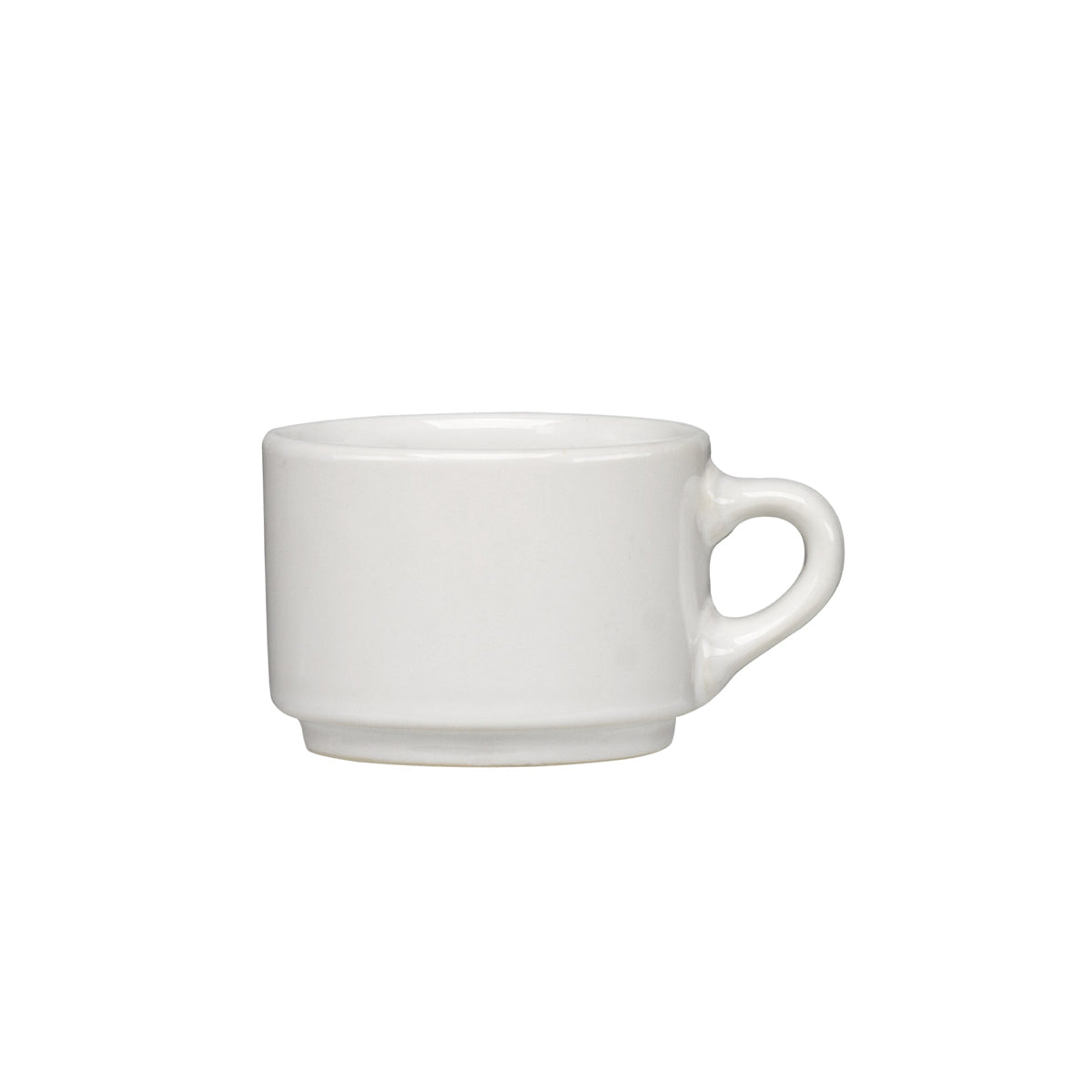 Taza Moka de 90 cc Blanco Glacial con 6 Piezas