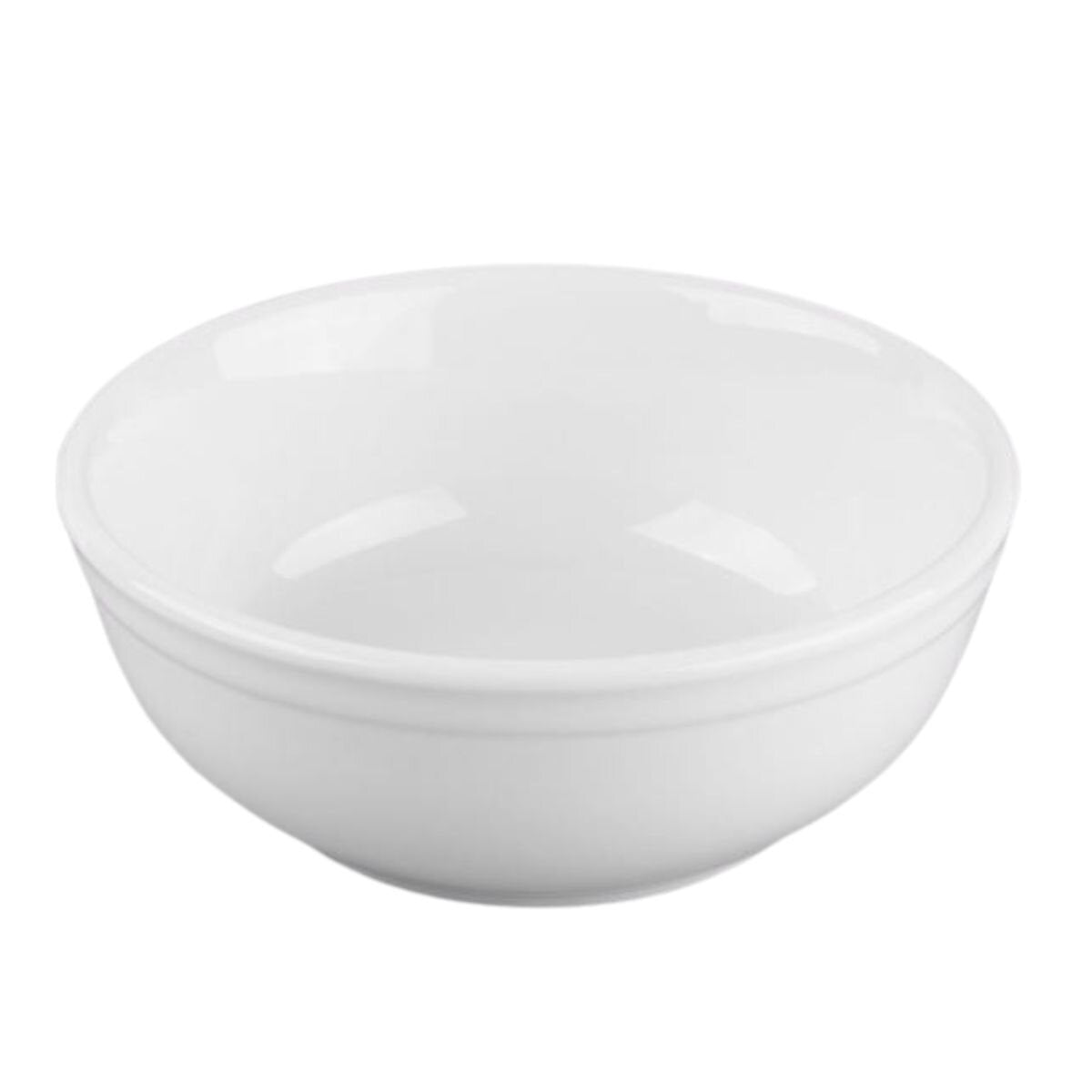 Tazón para Cereal de 443 ml Rolled Edge de Porcelana Blanca