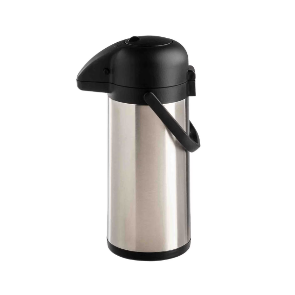 Termo Bomba de 3 Lt con Botón de Acero Inoxidable 