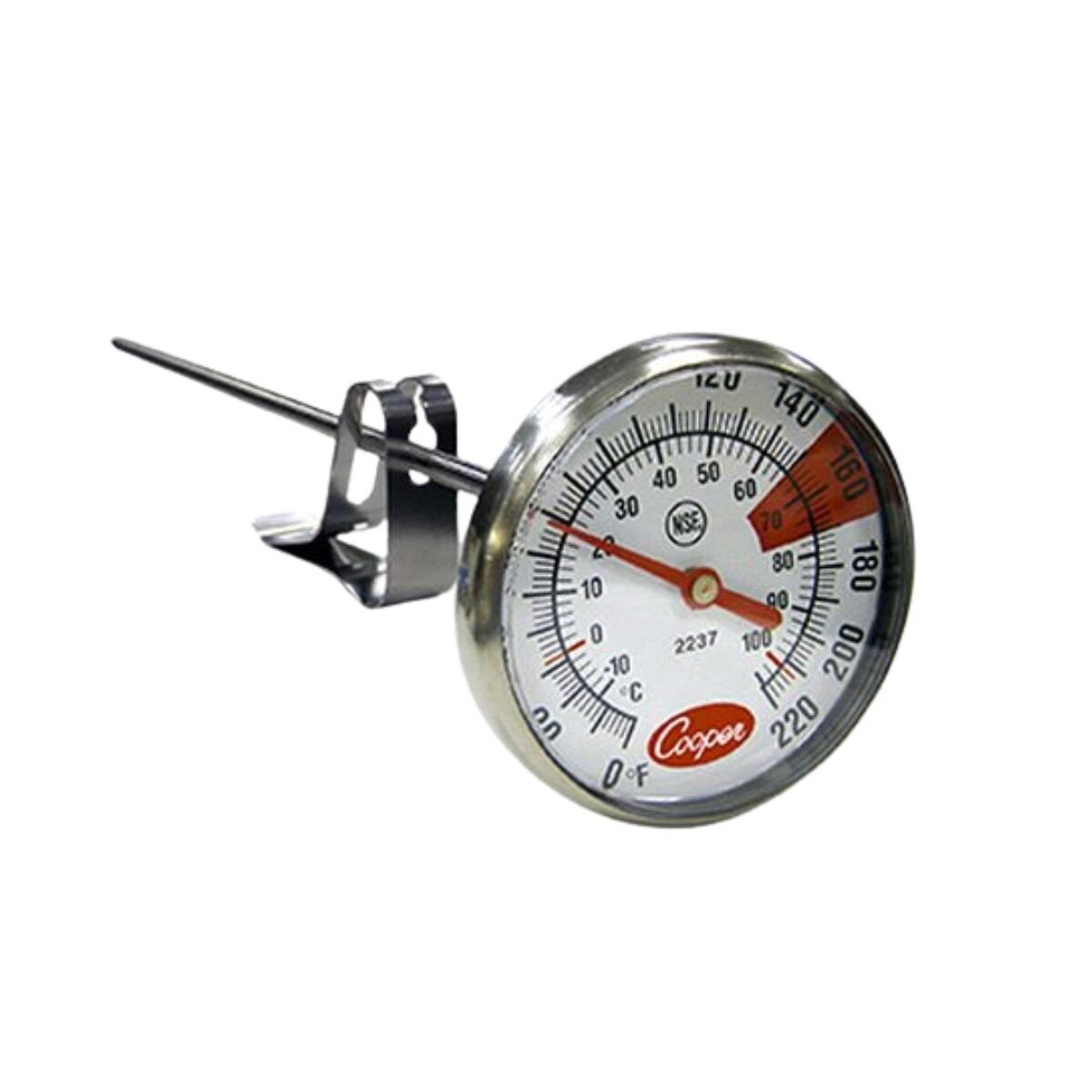 Termómetro 1 3/4" dial 18 cm de  0 / 220 °F / °C 