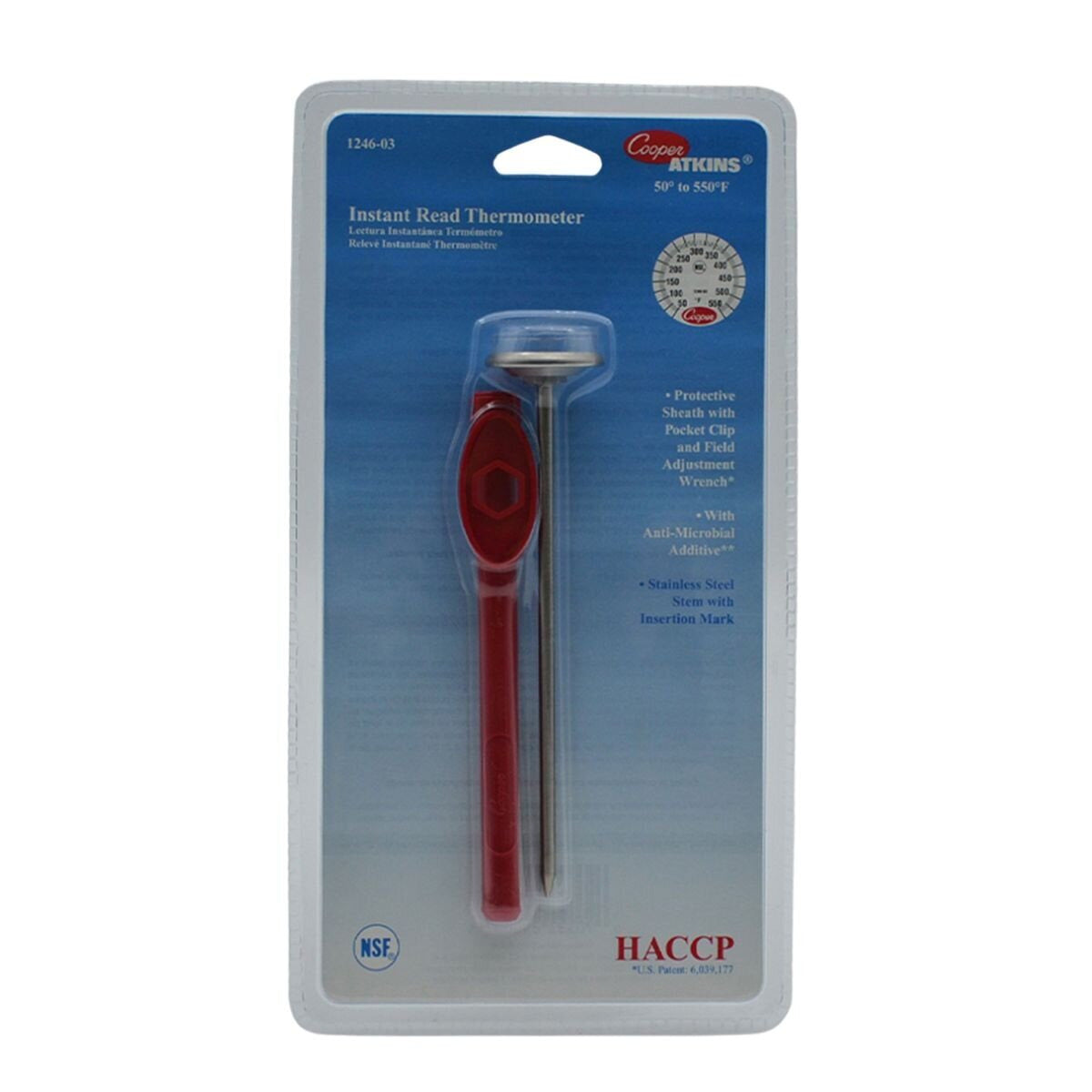 Termómetro de Bolsillo de 50 a 550 F