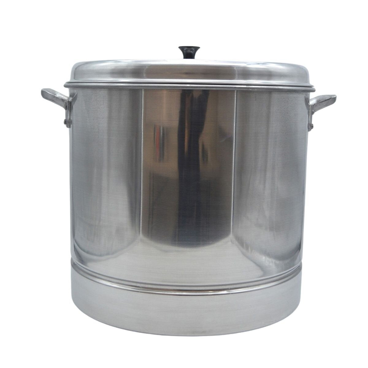 Vaporera de Aluminio 45 lt con Tapa #45 40 x 36 cm