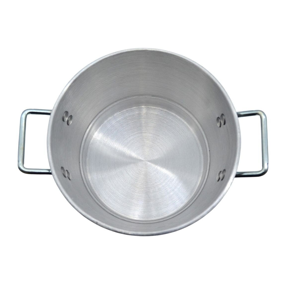 Vaporera de Aluminio 8 lt con Tapa #22 22 x 18 cm