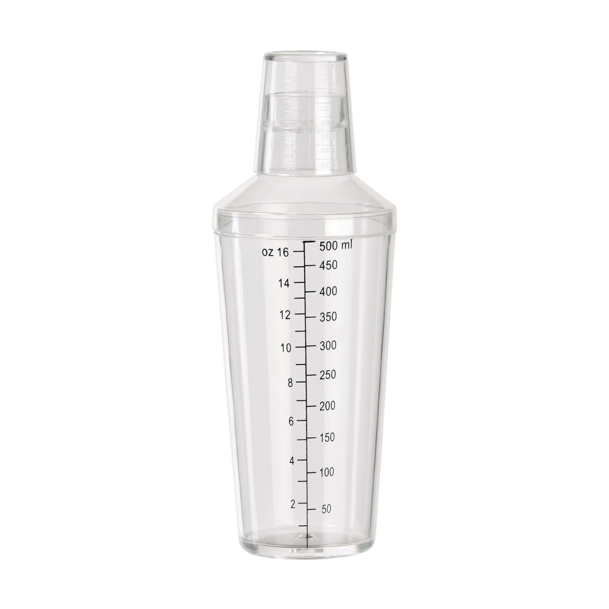 Vaso 3 Piezas para Cóctel Shaker de Policarbonato 16 oz