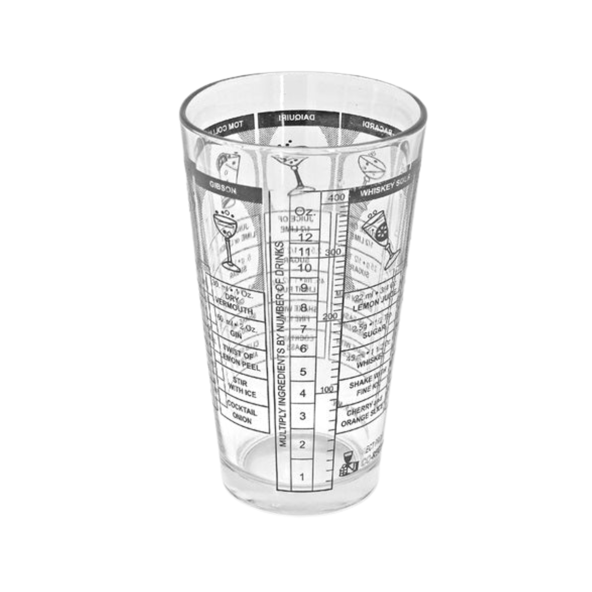 Vaso Medidor de Cristal para Bar