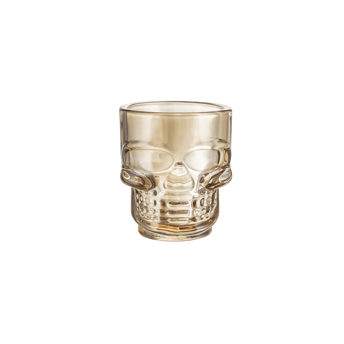 Vaso Tequilero de 45 ml Calavera Ambar 