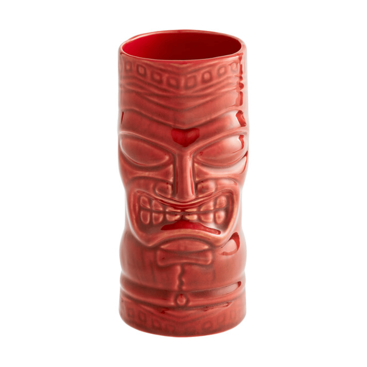 Vaso Totem Tiki Rojo 12 Piezas 