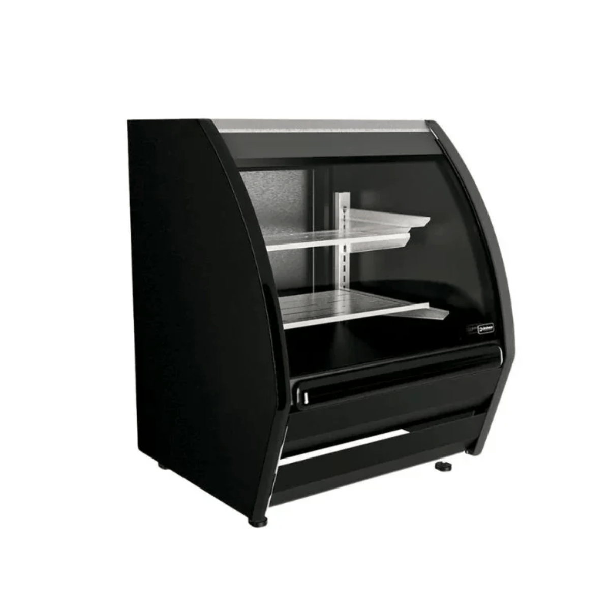 PHS-8N-F1 Vitrina Refrigerada Negra de Vidrio Curvo 