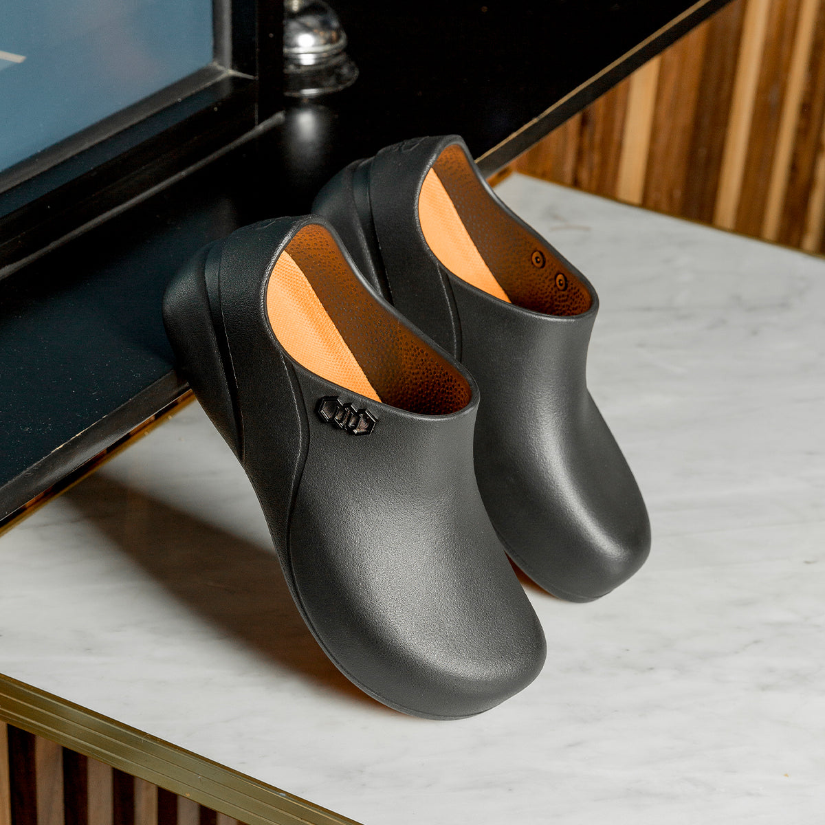 Zapato para Chef Negro con Talón Cerrado Unisex #8 Mexicano